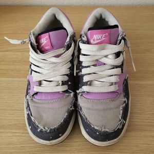 Nike Women's Sneakers - Purple and Gray